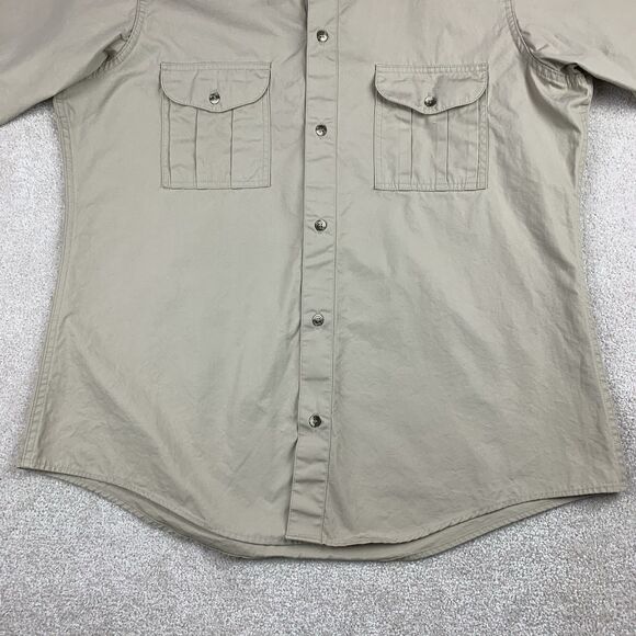 VTG Filson Safari Shirt Mens Size 46 Style 54 Tan Outdoor Workwear USA Made - Picture 2 of 14